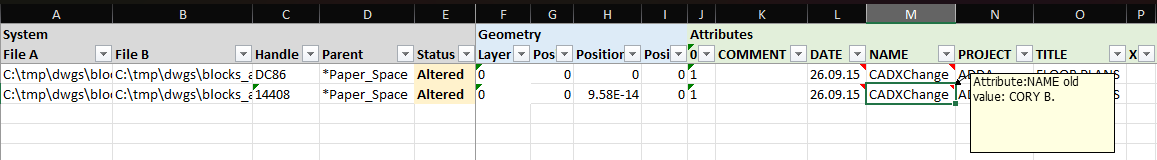 Export to Excel screenshot