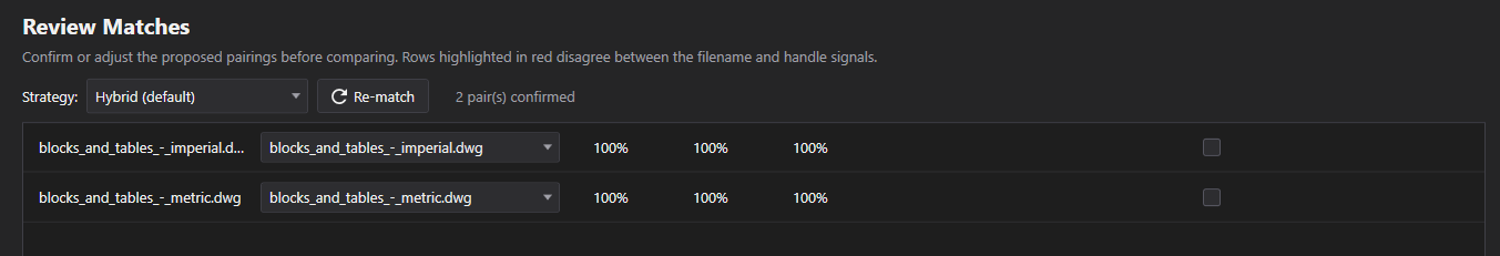 Review Matches screenshot