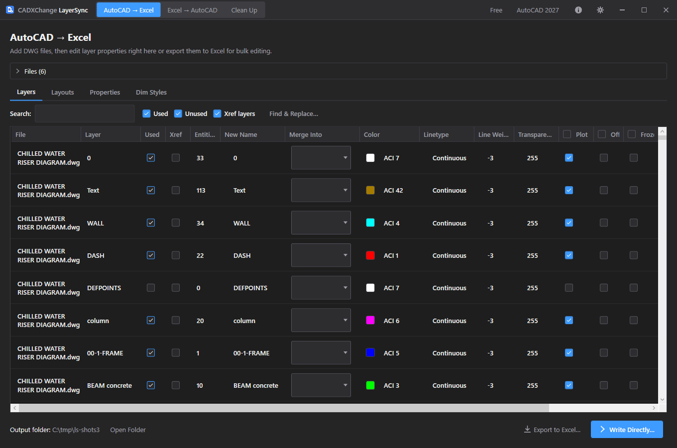 Layers screenshot