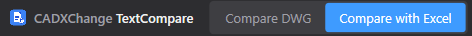 Compare DWG vs. Compare with Excel screenshot