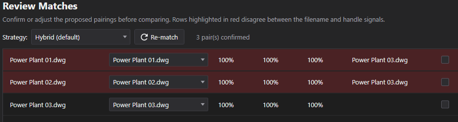 Review Matches screenshot