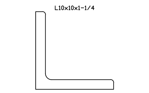 Vorschau des Symbols L10x10x1-1/4, Block AISC_L10X10X1_1_4
