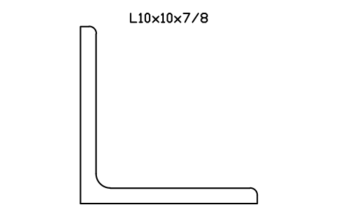 Vorschau des Symbols L10x10x7/8, Block AISC_L10X10X7_8