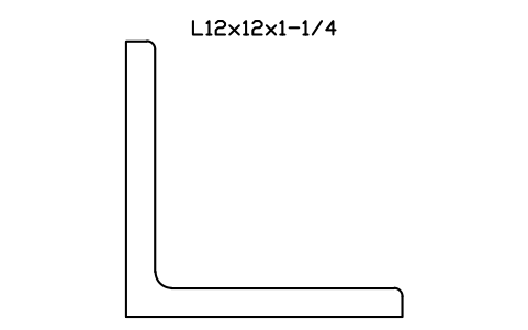Vorschau des Symbols L12x12x1-1/4, Block AISC_L12X12X1_1_4