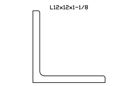 Vorschau des Symbols L12x12x1-1/8, Block AISC_L12X12X1_1_8