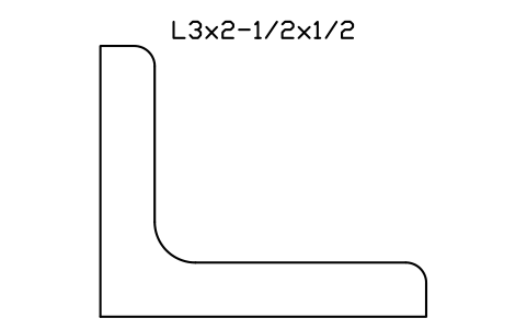 Vorschau des Symbols L3x2-1/2x1/2, Block AISC_L3X2_1_2X1_2