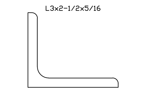 Vorschau des Symbols L3x2-1/2x5/16, Block AISC_L3X2_1_2X5_16