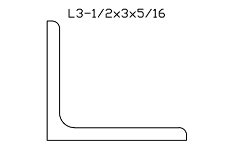Vorschau des Symbols L3-1/2x3x5/16, Block AISC_L3_1_2X3X5_16