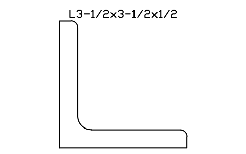 Vorschau des Symbols L3-1/2x3-1/2x1/2, Block AISC_L3_1_2X3_1_2X1_2