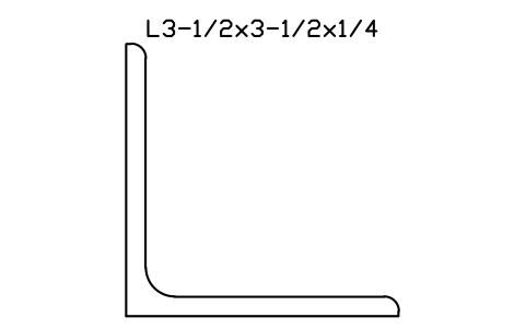 Vorschau des Symbols L3-1/2x3-1/2x1/4, Block AISC_L3_1_2X3_1_2X1_4