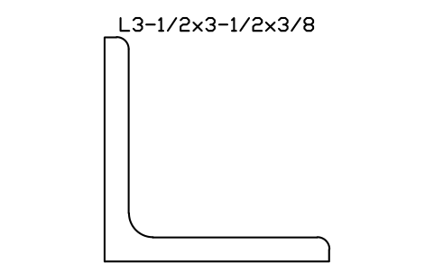 Vorschau des Symbols L3-1/2x3-1/2x3/8, Block AISC_L3_1_2X3_1_2X3_8