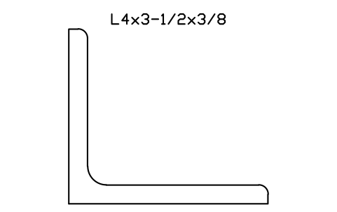 Vorschau des Symbols L4x3-1/2x3/8, Block AISC_L4X3_1_2X3_8