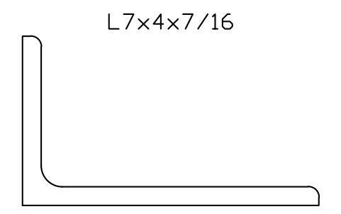 Vorschau des Symbols L7x4x7/16, Block AISC_L7X4X7_16