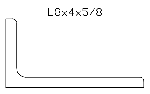 Vorschau des Symbols L8x4x5/8, Block AISC_L8X4X5_8