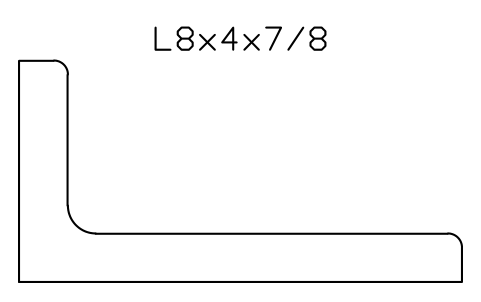 Vorschau des Symbols L8x4x7/8, Block AISC_L8X4X7_8
