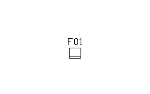 Preview of the Bedside table symbol, block ARCH_BEDSIDE