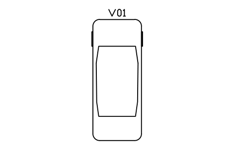 Preview of the Car, sedan symbol, block ARCH_CAR
