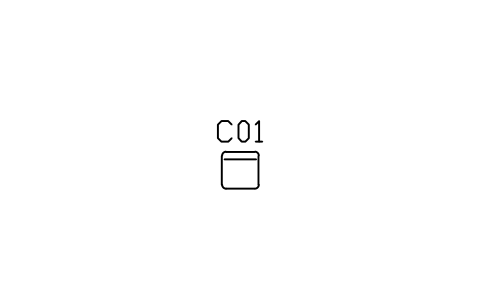 Preview of the Dining chair symbol, block ARCH_CHAIR
