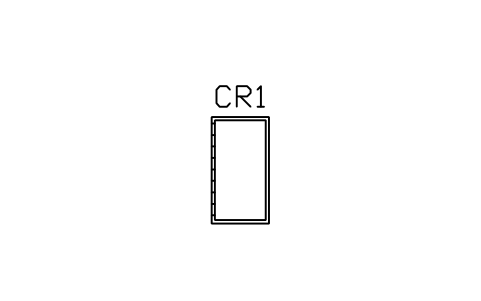 Preview of the Cot / crib symbol, block ARCH_CRIB