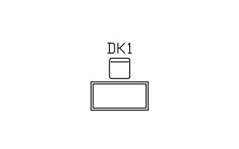 Preview of the Desk with chair symbol, block ARCH_DESK