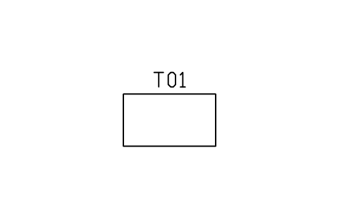 Preview of the Dining table, rectangular symbol, block ARCH_DINING_TABLE_RECT