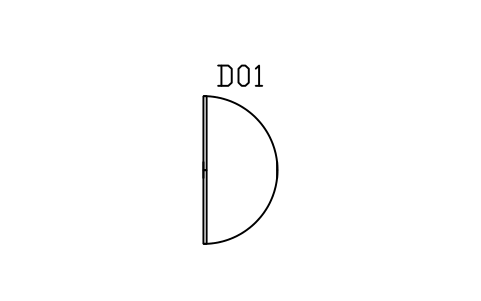 Preview of the Door, double acting symbol, block ARCH_DOOR_DOUBLE_ACTING