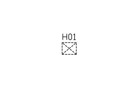 Preview of the Range hood symbol, block ARCH_HOOD