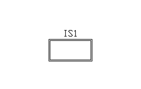 Preview of the Kitchen island symbol, block ARCH_ISLAND