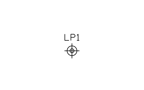 Preview of the Lamp post / bollard light symbol, block ARCH_LAMP_POST