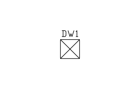 Preview of the Dumbwaiter symbol, block ARCH_LIFT_DUMBWAITER
