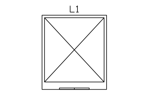 Preview of the Lift, bed / hospital symbol, block ARCH_LIFT_HOSPITAL