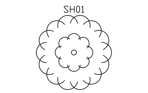 Preview of the Shrub, large cluster symbol, block ARCH_SHRUB_LARGE