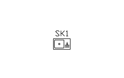 Preview of the Kitchen sink, single bowl symbol, block ARCH_SINK_SINGLE