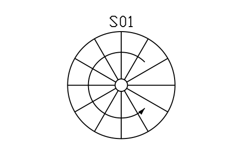 Preview of the Stair, spiral symbol, block ARCH_STAIR_SPIRAL