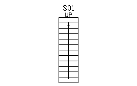 Preview of the Stair, straight flight symbol, block ARCH_STAIR_STRAIGHT