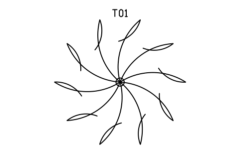 Preview of the Tree, palm symbol, block ARCH_TREE_PALM