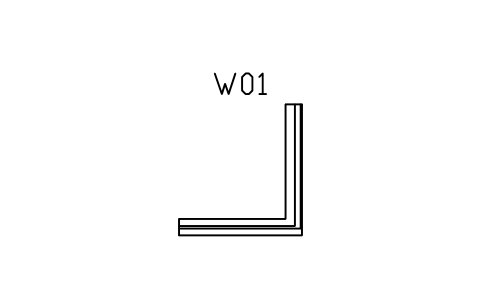 Preview of the Window, corner symbol, block ARCH_WINDOW_CORNER