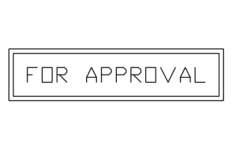 シンボル Stamp, for approval のプレビュー（ブロック ANNO_STAMP_FOR_APPROVAL）