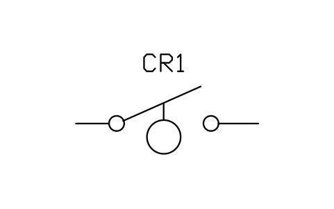 Level switch, closes on rise 심볼 미리보기, 블록 IEEE_LEVEL_CLOSES