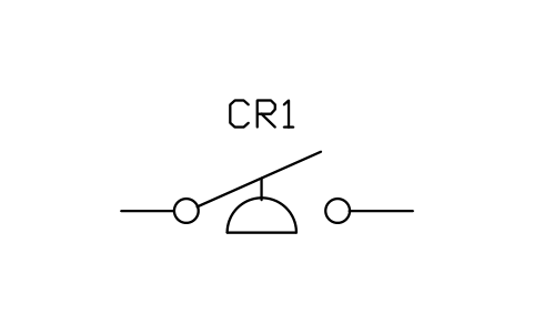 Pressure or vacuum switch, closes on rise 심볼 미리보기, 블록 IEEE_PRESSURE_CLOSES
