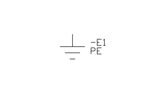 符號 Earth (ground) 的預覽，圖塊名 IEC_EARTH