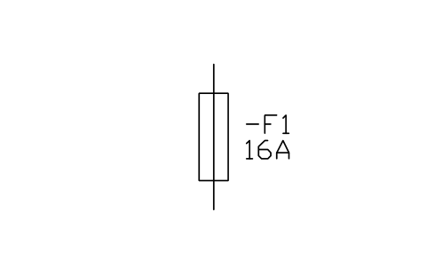符號 Fuse 的預覽，圖塊名 IEC_FUSE