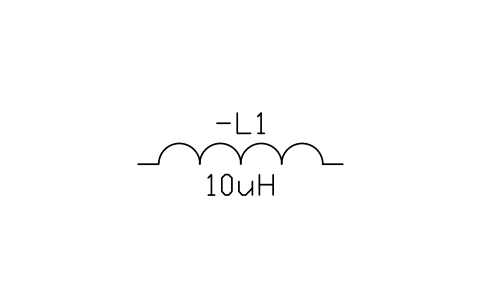 符號 Inductor 的預覽，圖塊名 IEC_INDUCTOR