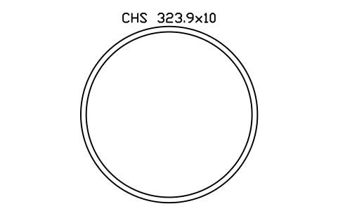 Aperçu du symbole CHS 323.9x10, bloc SEC_CHS323.9X10