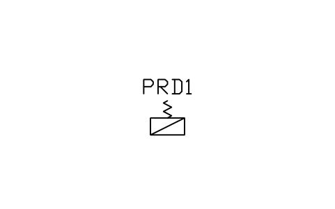 Vorschau des Symbols Pressure relief damper, Block HV_DAMPER_PRESSURE_RELIEF