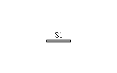 Vorschau des Symbols Linear slot diffuser, 1 slot, Block HV_DIFF_LINEAR_1SLOT