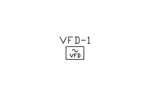 Vorschau des Symbols Variable frequency drive, Block HV_DRIVE_VFD