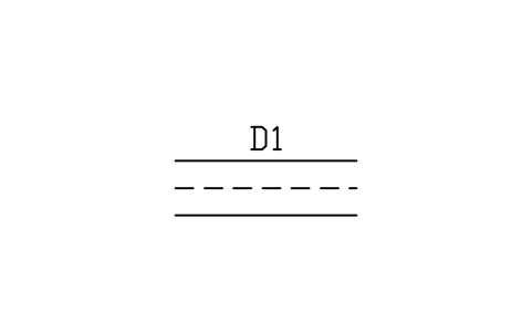 Vorschau des Symbols Rectangular duct, double line, Block HV_DUCT_RECT