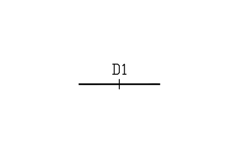 Vorschau des Symbols Duct, single line, Block HV_DUCT_SINGLE