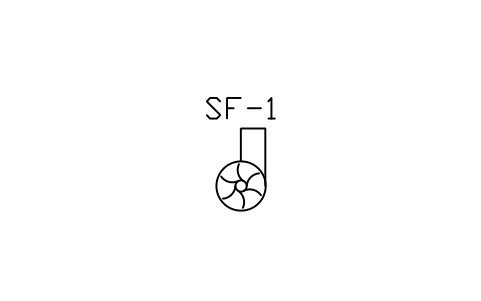 Vorschau des Symbols Fan, centrifugal, Block HV_FAN_CENTRIFUGAL